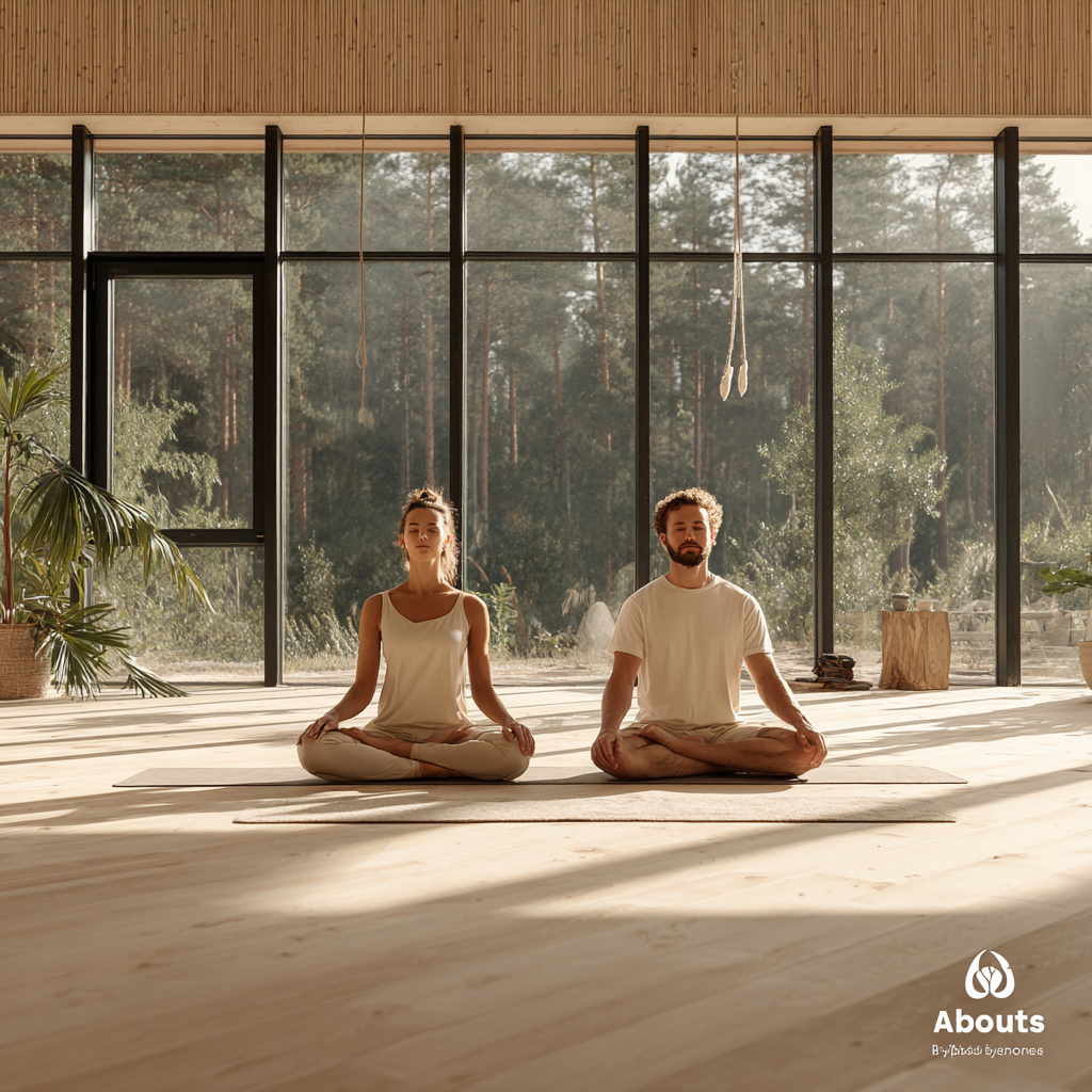 Студія йоги з природним освітленням